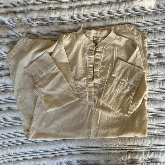 Ethnic Other - Ethnic Brand Long Ivory Kurta, size M